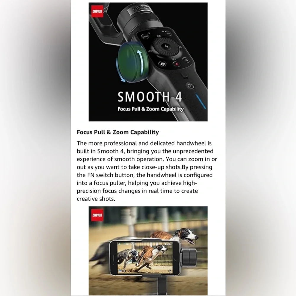 ZHIYUN smooth 4-handheld gimbal